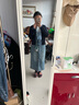 茵曼（INMAN）時(shí)尚撞色翻領(lǐng)針織開(kāi)衫女2025春秋款百搭復古舒適學(xué)院毛衣上衣 寶藍色 S 曬單實(shí)拍圖