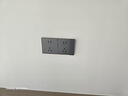 羅格朗（LEGRAND）開關插座面板逸景系列深砂銀色網(wǎng)插 一位六類電腦插座 曬單實拍圖