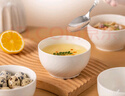 京東京造 湯碗 米飯面陶瓷景德鎮(zhèn)餐具套裝家用蒸蛋碗 奶油華夫 4.5英寸*6 曬單實(shí)拍圖