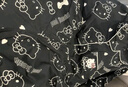JIOESC睡衣女生夏季短袖兩件套甜美可愛卡通hellokitty學(xué)生可外穿家居服 黑色HelloKitty【兩件套】 M 【80-100斤】 曬單實(shí)拍圖