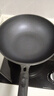 榮事達(dá)不粘鍋炒鍋耐磨王有鈦家用麥飯石平底炒菜鍋燃?xì)怆姶艩t專用 硅膠鏟+【耐磨不粘】 32cm 曬單實(shí)拍圖