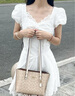 蔻馳（COACH）女包MOLLIE 25經(jīng)典老花拉鏈開(kāi)合女款托特包單肩斜挎包禮物送女友 CV965 IMXDM 曬單實(shí)拍圖