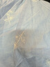 樂町精致繡花長裙女25年夏季新款松緊腰藍(lán)色半身裙大裙擺寬松傘裙 冰灣藍(lán)（現(xiàn)貨） M 曬單實拍圖