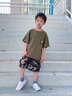 G.DUCKKIDS小黃鴨兒童迷彩服男童夏季套裝短袖褲子中小學生軍訓服夏令營衣服 軍綠 100 建議2~3歲【 90-100cm】cm 曬單實拍圖