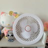 RICH YOUR HOME德國品質(zhì)吊扇床上靜音大風(fēng)力迷你電風(fēng)扇宿舍帶燈按鍵充電款學(xué)生新款 [白·15000毫安]充插兩用 標準 曬單實拍圖