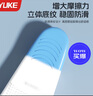 羽克（Yuke）游泳腳蹼男女自由泳蛙泳專用兒童硅膠短腳蹼成人潛水游泳訓(xùn)練裝備 藍(lán)白粉（帶耳塞鼻夾+網(wǎng)兜） S（建議38-40碼） 曬單實(shí)拍圖