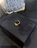 APM Monaco[新品]Galet耳夾金黃色單只耳飾設計感七夕禮物 金色 曬單實(shí)拍圖
