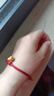 周六福七夕禮物  黃金吊墜男女款5D硬金葫蘆兄弟足金轉(zhuǎn)運(yùn)珠配手繩 定價 0.79g 曬單實(shí)拍圖