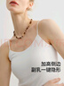 麥檬帶胸墊MM五好背心吊帶美背內(nèi)搭女白色25夏商場(chǎng)同款5G4131733Q 胸墊款-白色5G4200532Q L （120-140斤） 曬單實(shí)拍圖
