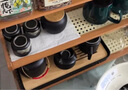 DSRAWMYT桌面茶杯具配件收納置物架子紫砂壺展示擺放小型博古架茶室茶架子 曬單實(shí)拍圖