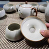 唐帕（TANGPA）鋦釘汝窯功夫茶具套裝2025新款整套蓋碗茶壺家用高檔喝泡茶杯禮盒 米黃-鋦釘汝窯茶具-禮盒裝 15頭 曬單實(shí)拍圖