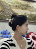 唐芙妮人間櫻桃可愛紅色發(fā)夾后腦勺盤發(fā)抓夾女2025新款ins鯊魚夾子頭飾 櫻桃抓夾-杏色 曬單實(shí)拍圖