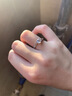 BOEAY鉆戒一克拉結求婚戒指莫桑鉆石戒指女款純銀鐘久久520情人節禮物 【免費刻字/流光鉆戒禮盒】女戒 曬單實(shí)拍圖