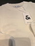 杰克·瓊斯（JACK&JONES）男裝25年秋冬季毛衣男士潮流圓領(lǐng)針織衫可機洗套頭打底衫羊毛衫 奶白A42 M 175 曬單實拍圖