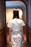 SNIDEL2025春夏新品時尚高腰開叉印花魚尾半身裙含腰帶SWFS251204 粉色 M (1) 曬單實拍圖