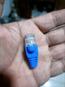 閃力聯(lián)水晶頭保護套超五類(lèi)六類(lèi)RJ45網(wǎng)線(xiàn)水晶頭8P8C10色保護套 藍色-100顆 曬單實(shí)拍圖