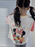迪士尼兒童短袖T恤女童衣服夏季薄款米奇艾莎瘋狂動(dòng)物城上衣男寶寶童裝 花花米妮 110 曬單實(shí)拍圖