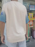 啄木鳥（TUCANO）青少年夏季套裝短袖t恤男生新款運動酷帥氣學(xué)生潮流搭配一套衣服 兩件套【7713杏色+大字母短褲】 薄款 M 適合80-100斤 曬單實拍圖