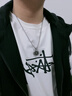惜禮鈦鋼項鏈男士嘻哈小眾設計羅盤(pán)鎖骨鏈時(shí)尚簡(jiǎn)約生日禮物送男生兄弟 羅盤(pán)項鏈60cm 曬單實(shí)拍圖