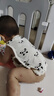 棉大班（MIANDABAN）男寶寶背心夏季薄款純棉嬰幼兒琵琶衣兒童跨欄上衣打底吊帶衫夏裝 大熊貓+凈灰藍(lán) 90 cm 曬單實(shí)拍圖
