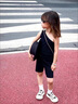 G.DUCKKIDS小黃鴨女童鞋帆布鞋2025春季新款兒童鞋子板鞋秋款運動鞋幼兒園女 黑色 26 _內(nèi)長16.8厘米 曬單實拍圖