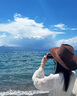 OLOEY西部牛仔帽藏族帽子男女夏戶外大西北復(fù)古沙漠牛仔帽加寬蒙古帽 牛仔帽【淺咖色】 曬單實(shí)拍圖