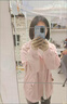 FSHE2025年新款休閑外套女春秋款學生寬松休閑百搭小個子短款風衣夾克 粉紅色 S 曬單實拍圖