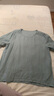 旅途原品ltyp 進(jìn)口100%亞麻極簡(jiǎn)文藝小衫 休閑百搭短袖T恤女夏 湖藍(lán)色 XL 曬單實(shí)拍圖