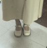 達(dá)芙妮法式瑪麗珍女鞋2024淺口氣質(zhì)單鞋晚晚鞋粗跟高跟鞋 杏色 35 曬單實(shí)拍圖