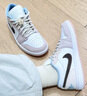 耐克（NIKE）Jordan官方喬丹時(shí)髦AJ1板鞋女子輕松假日風(fēng)運(yùn)動鞋新款 IB8859 101白/礦石灰/白/柔粉/淡紫色 42.5 曬單實(shí)拍圖