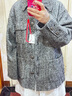 moussy 冬季新品中性風前衛(wèi)街頭風紋理感襯衫外套030GAI30-1240 混合黑色027 均碼 曬單實拍圖