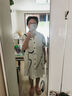 貓人【抑菌防螨】女士睡衣女純棉100%棉中式睡裙開衫可外穿夏季家居服 曬單實(shí)拍圖