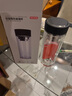 京東京造 茶杯 雙層玻璃水杯男士泡茶水分離隔熱杯子500ml 曬單實(shí)拍圖
