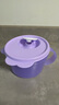 特百惠（Tupperware）可微波加熱飯盒 460ml冷藏保鮮飯菜湯碗 上班族學(xué)生午餐便當盒 460ml湯碗-冰沙紫 曬單實(shí)拍圖