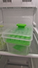 京嚴冰塊模具制冰神器按壓式冰格冰箱制冰盒家用食品級自制帶蓋儲冰盒 制冰儲冰雙用【食品級】單層薄荷綠 一鍵脫冰 曬單實(shí)拍圖