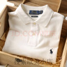 拉夫勞倫（Ralph lauren）夏季polo衫男士短袖T恤翻領(lǐng)小馬標(biāo)半袖純棉寬松大碼父親節(jié)禮物 白色 L 【140斤-165斤】 （歐洲碼偏大碼） 曬單實(shí)拍圖