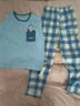 纖絲鳥（TINSINO）兒童睡衣夏季男女童家居服套裝純棉中大童空調(diào)服衣服 畫家熊貓 曬單實(shí)拍圖