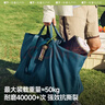 蕉下（beneunder）托特包包女包大容量通勤單肩包旅行包女生生日禮物手提袋挎包 藍(lán) 曬單實(shí)拍圖