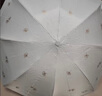天堂 防紫外線晴雨傘三折 雨傘黑膠防曬太陽傘遮陽晴雨傘 甘酪白 曬單實(shí)拍圖