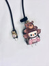 TAFN蘋果數(shù)據(jù)線保護(hù)套充電器16/15promax防折斷充電線套管纏線14/13/12全包20/18W快充盒保護(hù)罩纏繞繩 透黑殼條紋熊頭布布【5件套】 曬單實(shí)拍圖