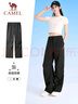 駱駝（CAMEL）速干傘兵工裝褲女冰感防曬旅行休閑長褲 J25BR1L7050 幻影黑 XL 曬單實拍圖