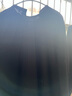 無(wú)印良品（MUJI）女式 水洗 平紋 立領(lǐng)長(zhǎng)袖連衣裙女裝裙子25年春季連身裙 BC2LUC5S 深藏青色條紋 XL （165/92A） 曬單實(shí)拍圖