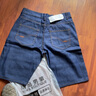 2025夏季薄款彈力牛仔短褲男士潮牌寬松直筒五分褲百搭休閑中褲子 009深藍短褲 33 曬單實(shí)拍圖