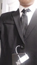 雀之音西服套裝男士青年韓版修身外套黑白休閑商務(wù)職業(yè)正裝西服四件套 【四件套】西服+白襯衫+西褲+送 3XL 160-175斤 曬單實(shí)拍圖