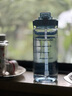 膳魔師（THERMOS）超大號容量水杯帶吸管刻度夏季天戶外運動男女學(xué)生水瓶塑料壺 藍色-2000ml(帶吸管 簡易裝 曬單實拍圖