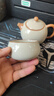 塔馳密司  TOUCH MISS汝窯泡茶壺家用功夫茶具茶道泡茶器陶瓷一壺兩杯西施壺 米黃宋辭西施壺+茶杯2個 101mL(含)-200mL(含) 曬單實拍圖