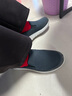斯凱奇（Skechers）男鞋秋季一腳蹬透氣健步鞋舒適休閑鞋緩震低幫懶人 海軍藍色/NVY 42.5 曬單實(shí)拍圖