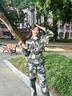 際華三五六五軍訓迷彩服套裝男女大學生軍訓服套裝夏季薄款上衣褲子草綠色服裝 灰迷套裝(六件套)需備注鞋碼 180 曬單實拍圖