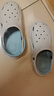 巴布豆童鞋男童夏季軟底洞洞鞋兒童拖鞋117542169淺麻灰/水月藍36-37 曬單實(shí)拍圖