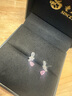 老鳳祥水晶蝴蝶耳釘925純銀耳環(huán)女小眾高級感輕奢耳針閨蜜520禮物送女友 【老鳳祥禮盒】水晶蝴蝶耳釘 曬單實拍圖
